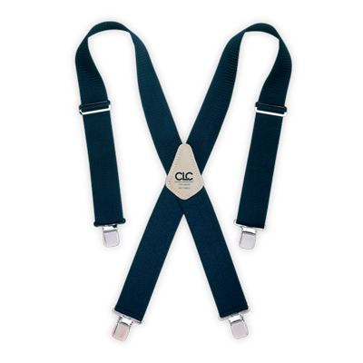 Custom Leather 110BLU Heavy Duty Work Suspenders - Blue
