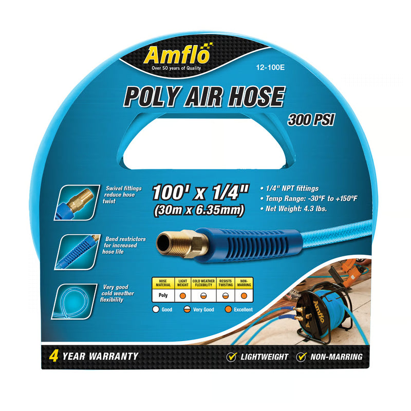 Amflow 12-100E 1/4" x 100' Poly Airhose