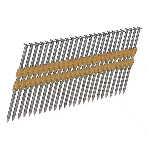 Framing Nails 3" x .148 Smooth Shank RH, Bright, Plastic Strip (4M)
