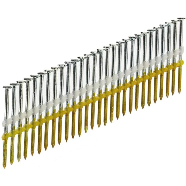 Framing Nails 3" x.131 Smooth Shank RH, HDG, Plastic Strip (4M)
