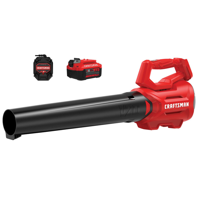 CRAFTSMAN V20* Cordless Axial Leaf Blower Kit with (1) 4.0Ah Battery and Charger - Reconditioned