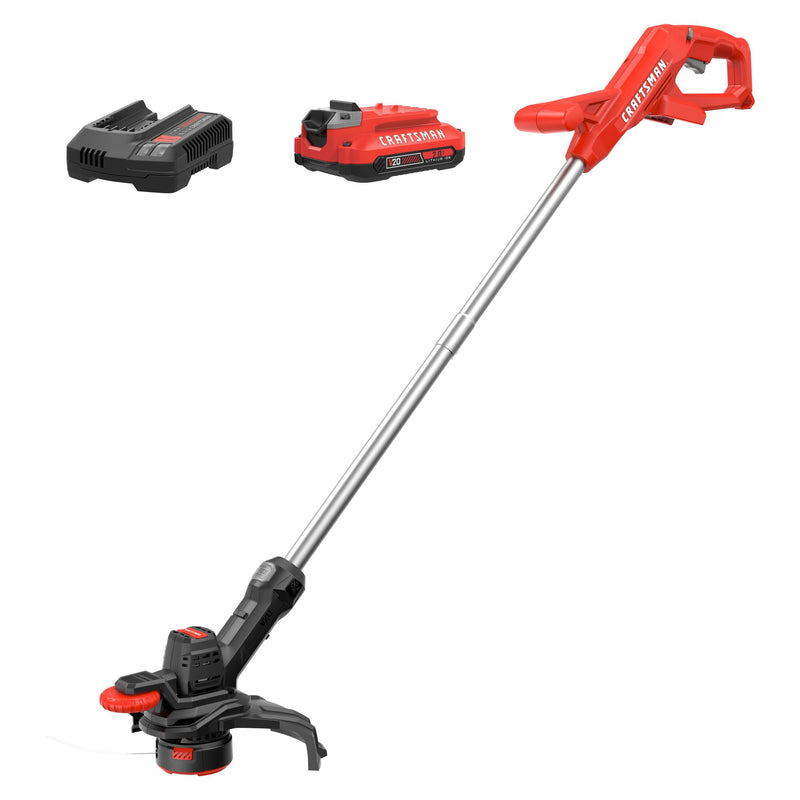 CRAFTSMAN V20* Cordless 10-Inch WEEDWACKER String Trimmer and Edger Kit with (1) 2.0Ah Battery and Charger - Reconditioned