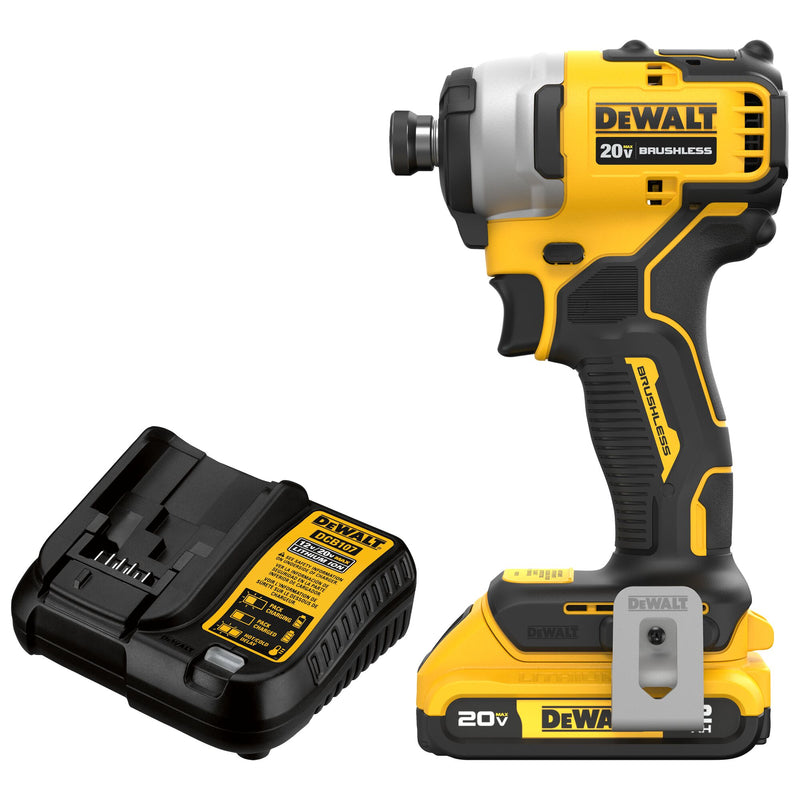 DEWALT ATOMIC 20V MAX* Brushless Cordless 1/4 in. Compact Impact Driver Kit - Reconditioned