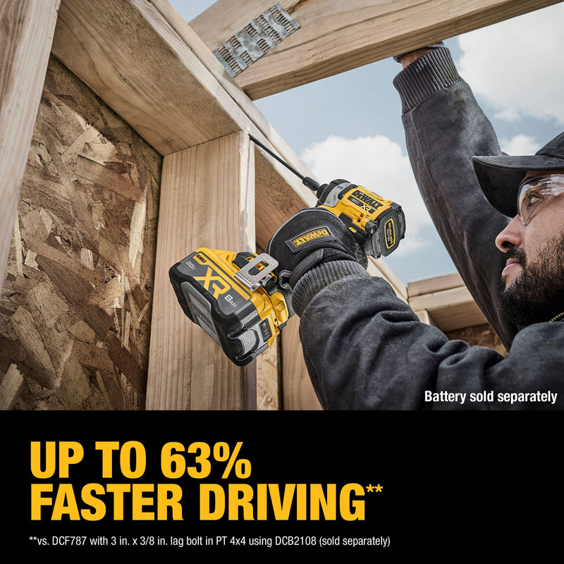 DEWALT 20V MAX* XR Brushless Cordless 3-Speed High Torque 1/4 in. Impact Driver (Tool Only) - Reconditioned