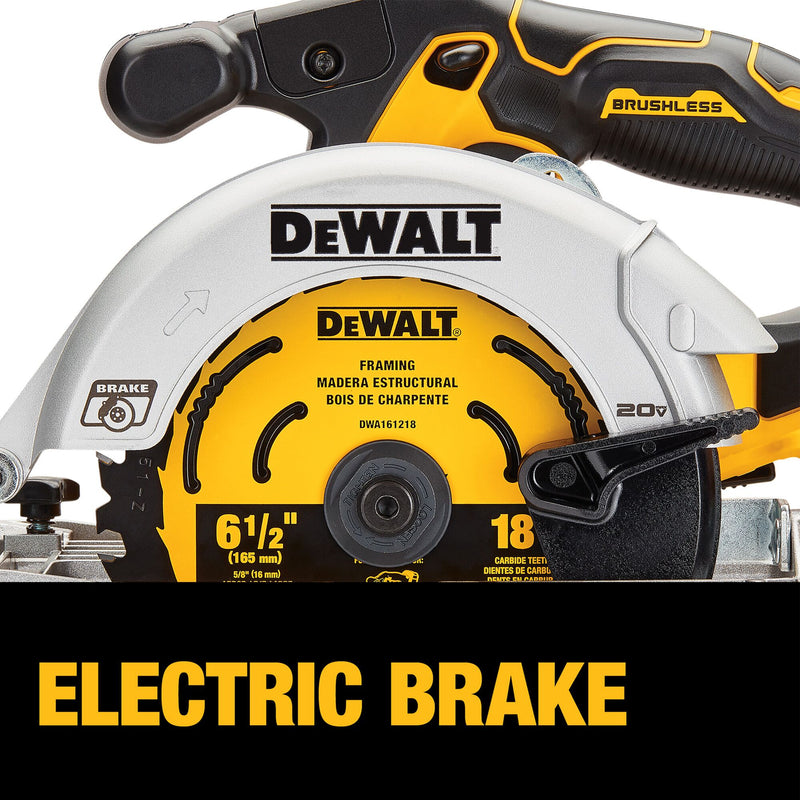 DEWALT 20V MAX* XR 6-1/2 in. Brushless Cordless Circular Saw (Tool Only) - Reconditioned