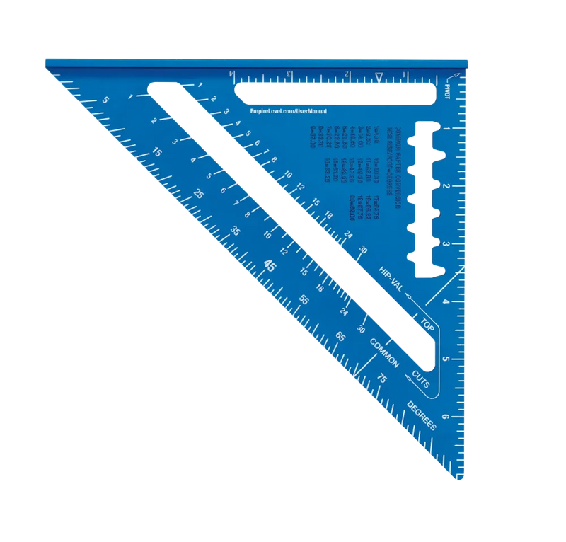 Empire E2994 7" True Blue Laser Etched Rafter Square
