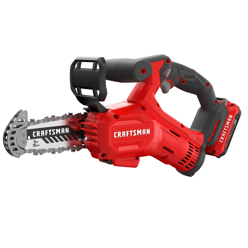 CRAFTSMAN V20* Cordless 6-Inch Pruning Chainsaw Kit with (1) 2.0 Ah Battery and Charger - Reconditioned