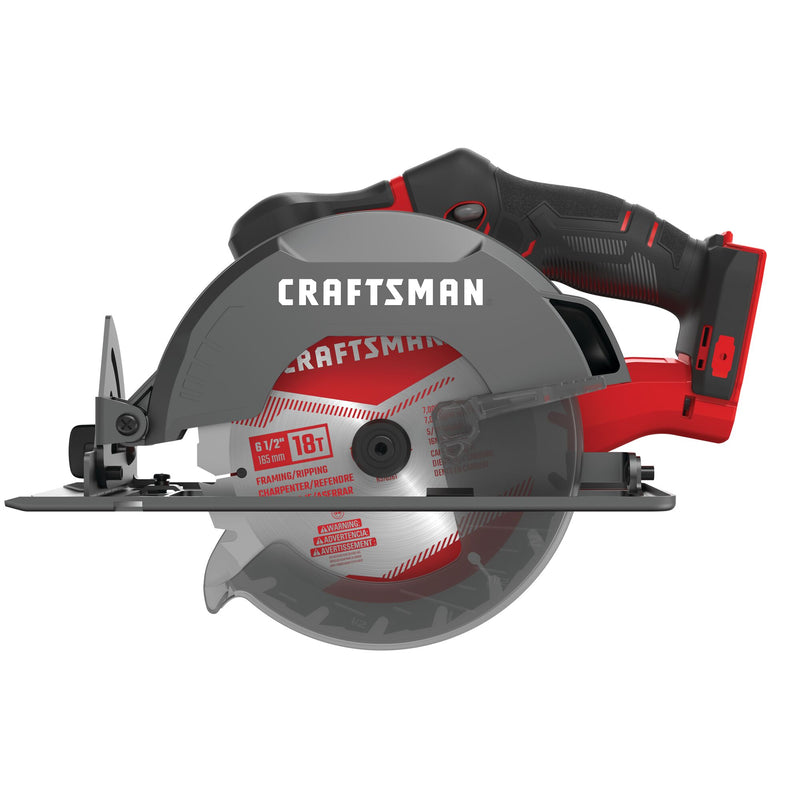 CRAFTSMAN V20* Cordless 6-1/2-Inch Circular Saw (Tool Only) - Reconditioned