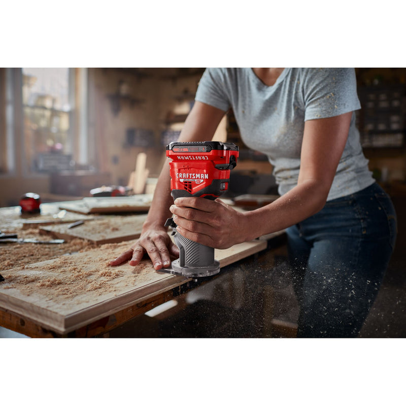 CRAFTSMAN V20* BRUSHLESS RP Cordless Fixed Base Router (Tool Only) - Reconditioned