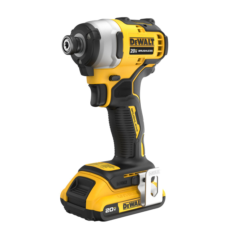 DEWALT ATOMIC 20V MAX* Brushless Cordless 1/4 in. Compact Impact Driver Kit - Reconditioned