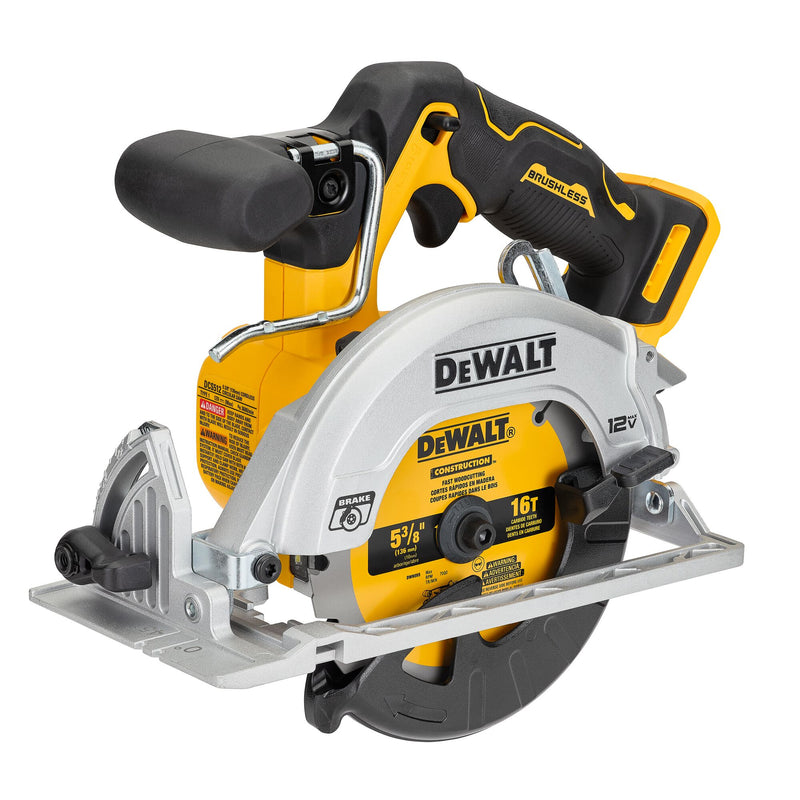 DEWALT XTREME 12V MAX* 5-3/8 in. Brushless Cordless Circular Saw (Tool Only) - Reconditioned