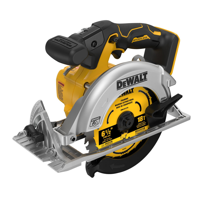 DEWALT 20V MAX* XR 6-1/2 in. Brushless Cordless Circular Saw (Tool Only) - Reconditioned