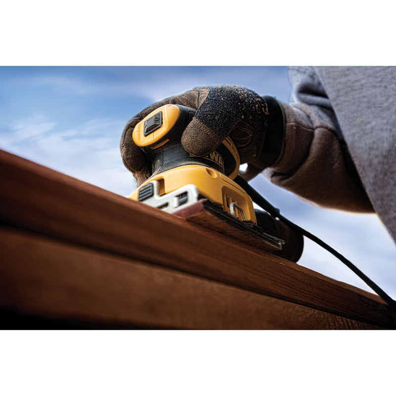 DEWALT 1/4-Inch (6.4mm) Corded Electric Sheet Palm Grip Sander - Reconditioned