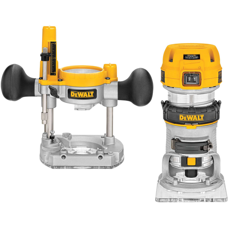 DEWALT 1-1/4 HP Max Torque Corded Electric Variable Speed Compact Router Combo Kit - Reconditioned