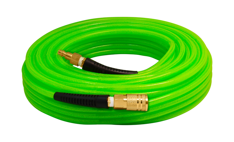 Spot Nails HP14100CPG 1/4" x 100 Green Polyurethane Air Hose