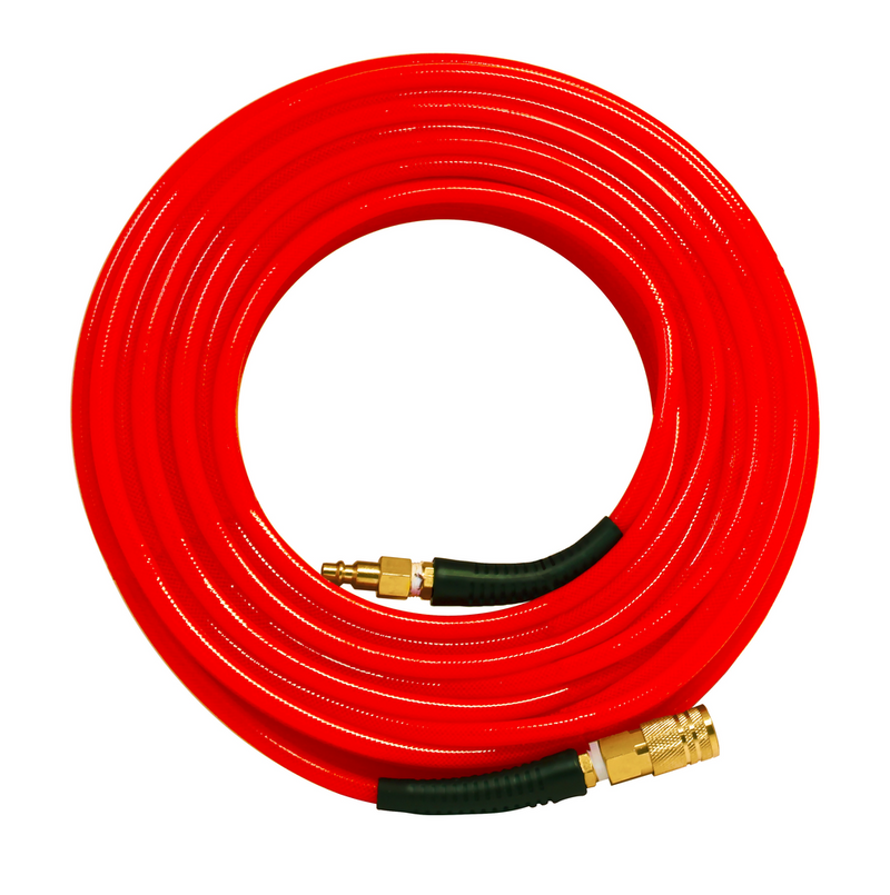 Spot Nails HP14100CPR 1/4" x 100 Red Polyurethane Air Hose