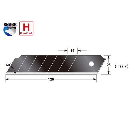 Tajima CB65RBC Premium Cutter Series Razar Black Blade™