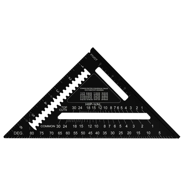 Johnson Level 1904-0700 7" Johnny Square® Easy-Read™ Aluminum Rafter Square