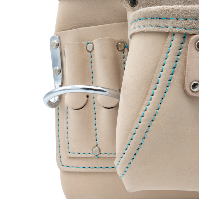 OX Tools OX-P266810 Pro White Leather 11 Pocket Tool Pouch