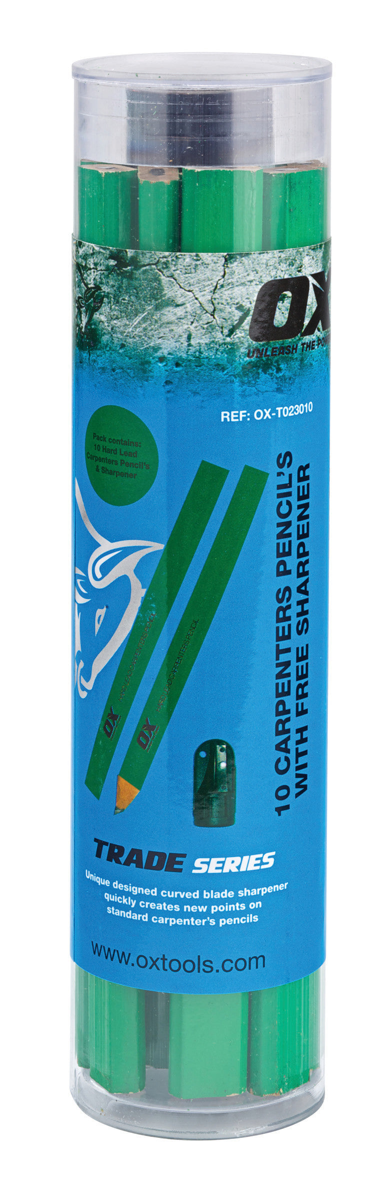 OX Tools OX-T023010 10 Pack Trade Carpenters Pencils with Sharpener