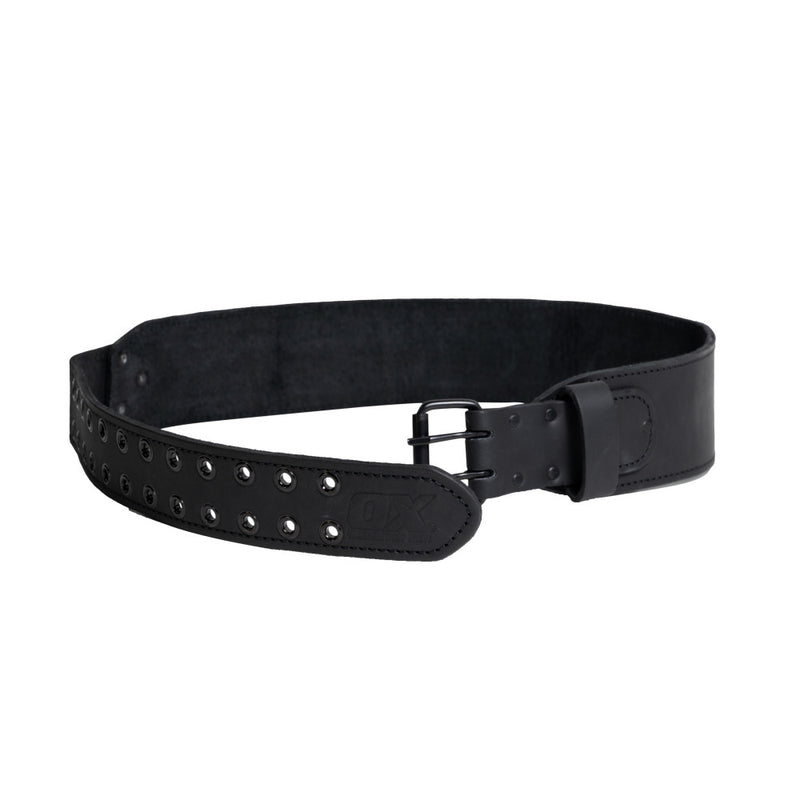 Ox Tools OX-U268701 OX Ultimate 3-Inch Leather & Nylon Tool Belt w/ Kevlar Reinforcement | Small/Medium