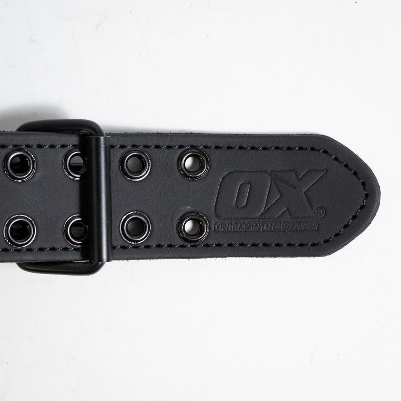 Ox Tools OX-U268701 OX Ultimate 3-Inch Leather & Nylon Tool Belt w/ Kevlar Reinforcement | Small/Medium