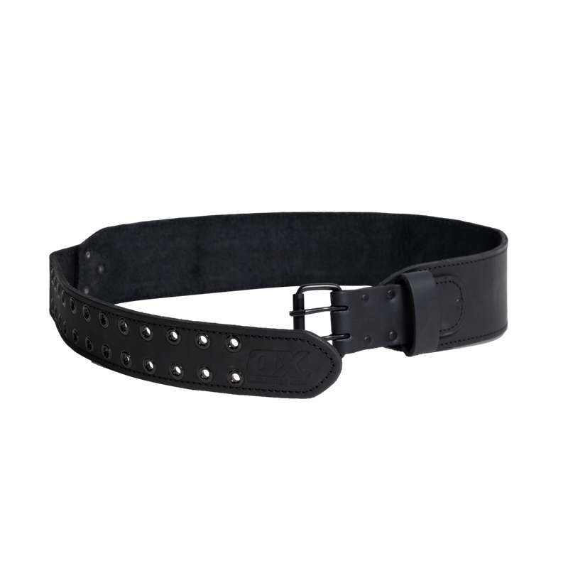 Ox Tools OX-U268702 OX Ultimate 3in Leather & Nylon Tool Belt w/ Kevlar Reinforcement | Large