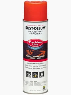 Rustoleum 203036 Inverted Marking Spray Paint, Fluorescent Orange