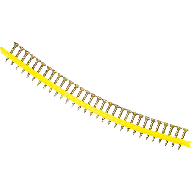 Quick Drive WSV2S #8 X 1-1/2" Quik Drive WSC Wood Collated Screws, Yellow Zinc, Pkg 2000