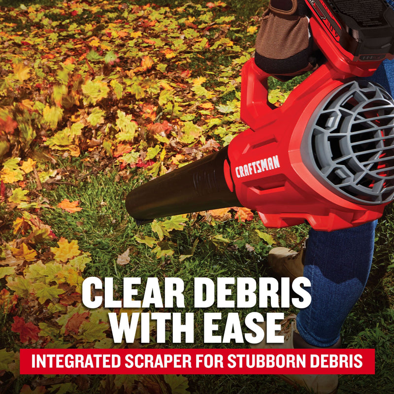 CRAFTSMAN V20* Cordless Axial Leaf Blower Kit with (1) 4.0Ah Battery and Charger - Reconditioned