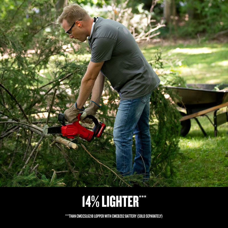 CRAFTSMAN V20* Cordless 6-Inch Pruning Chainsaw Kit with (1) 2.0 Ah Battery and Charger - Reconditioned
