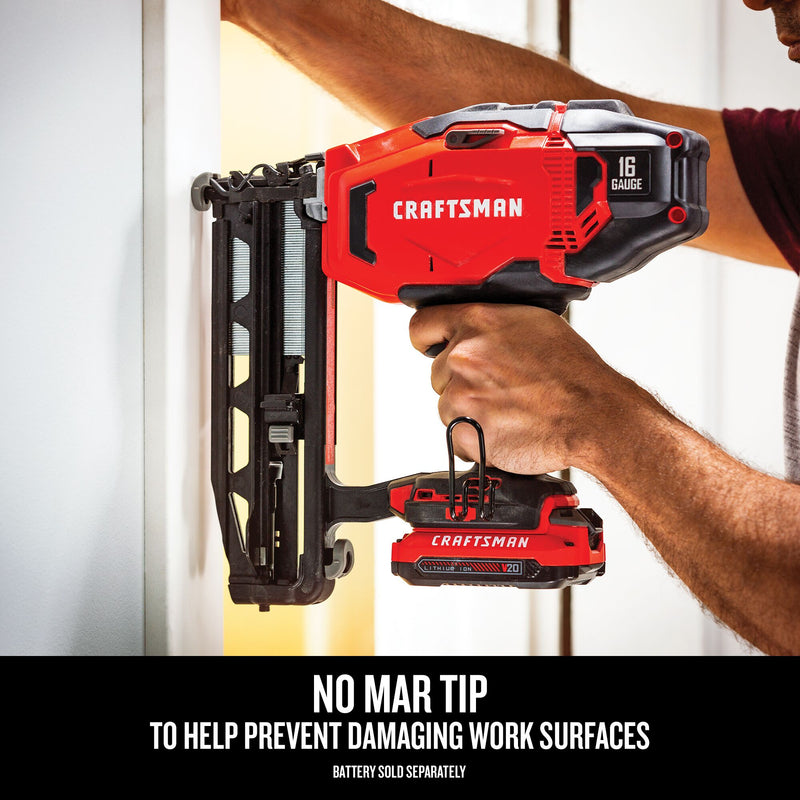 CRAFTSMAN V20* Cordless 16 Gauge Finish Nailer (Tool Only) - Reconditioned