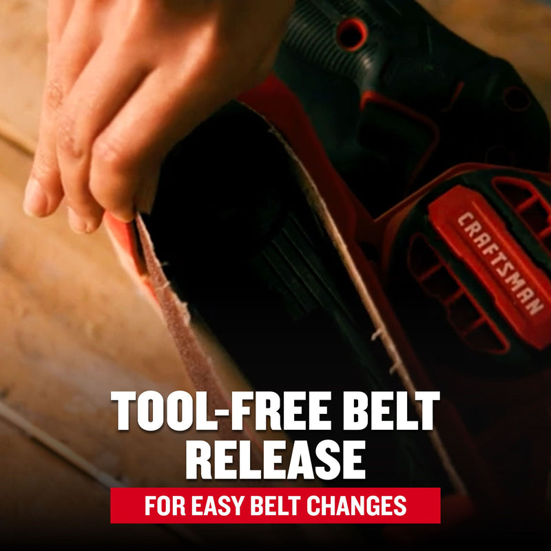 CRAFTSMAN Corded Electric 3-Inch X 21-Inch Belt Sander (7 Amp) - Reconditioned