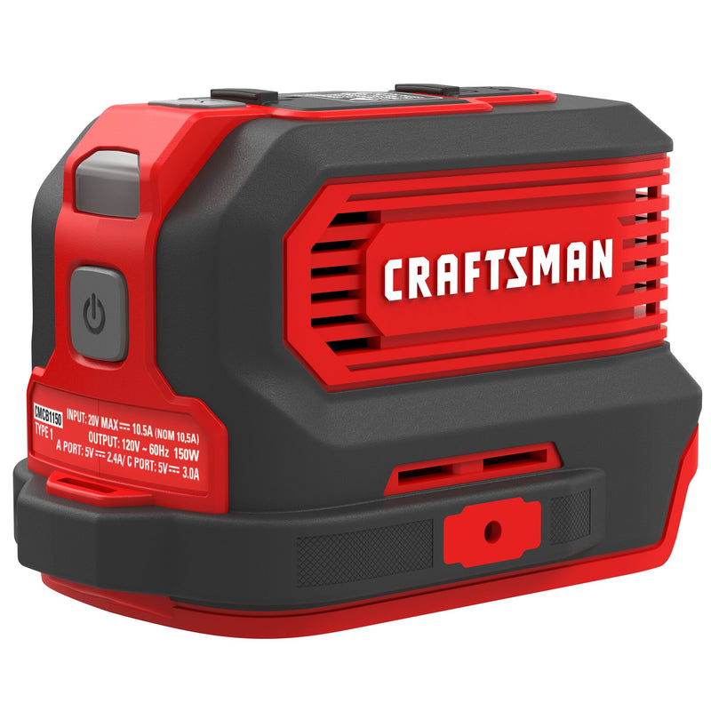 CRAFTSMAN V20* Portable Power Station/inverter (150 Watt) (Tool Only) - Reconditioned
