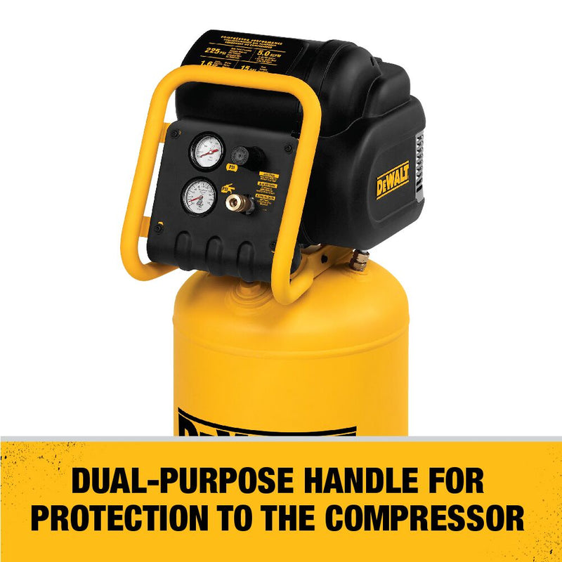 DEWALT 1.6 HP Continuous, 225 PSI, 15 Gallon Workshop Compressor - Reconditioned