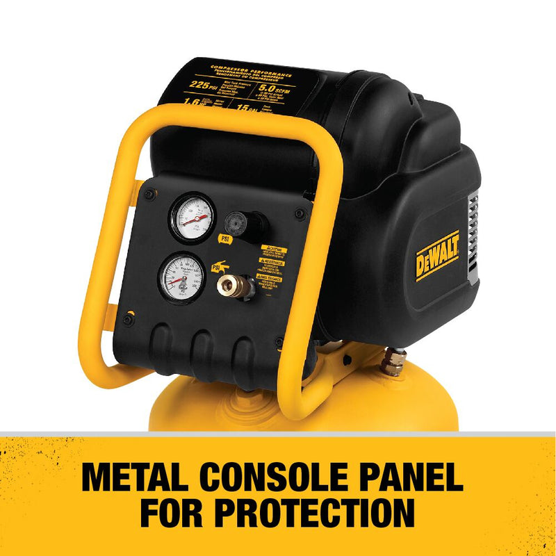 DEWALT 1.6 HP Continuous, 225 PSI, 15 Gallon Workshop Compressor - Reconditioned