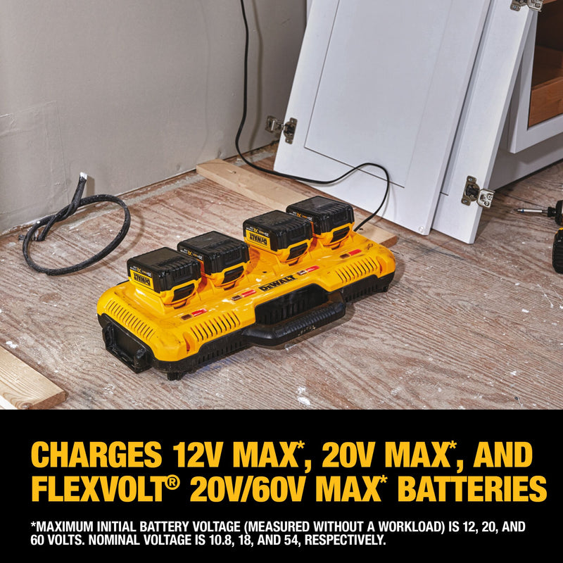 DEWALT 12V/ 20V/ 60V MAX* Multiport Simultaneous Fast Charger - Reconditioned