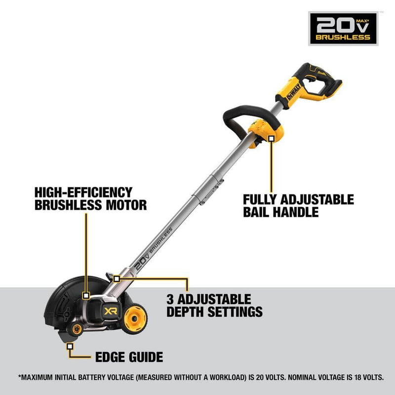 DEWALT 20V MAX* Brushless Cordless Edger (Tool Only) - Reconditioned