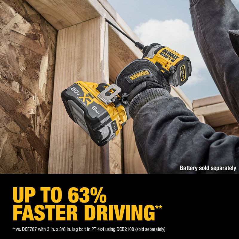 DEWALT 20V MAX* XR Brushless Cordless 3-Speed High Torque 1/4 in. Impact Driver (Tool Only) - Reconditioned