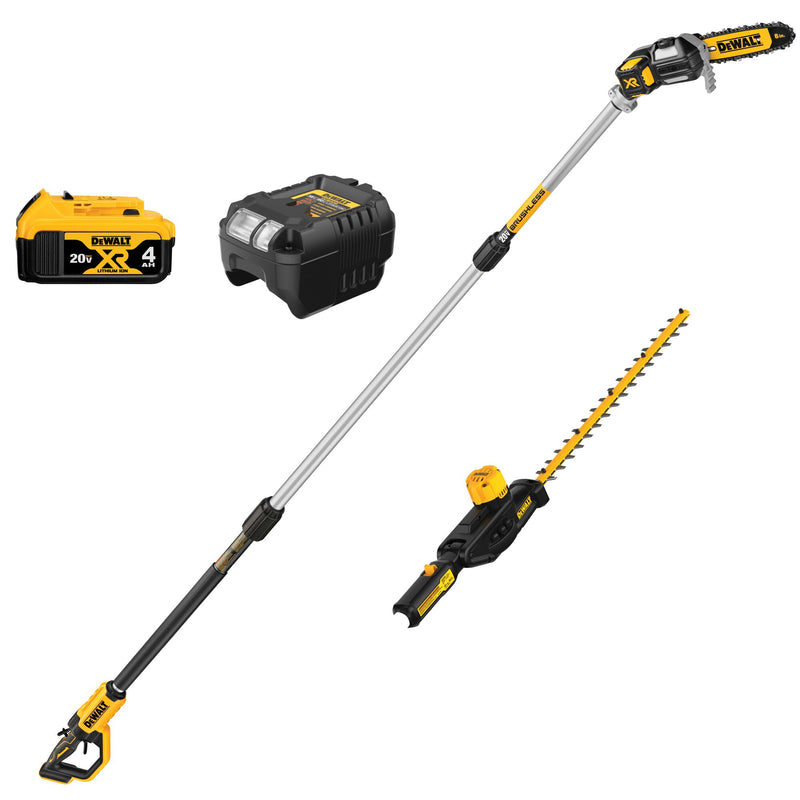 DEWALT 20V MAX* Brushless Cordless Pole Saw and Pole Hedge Trimmer Combo Kit - Reconditioned