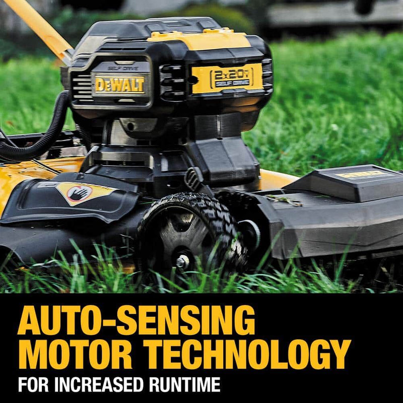 DEWALT 2X20V MAX* 21-1/2 in. Brushless Cordless Fwd Self-Propelled Lawn Mower - Reconditioned