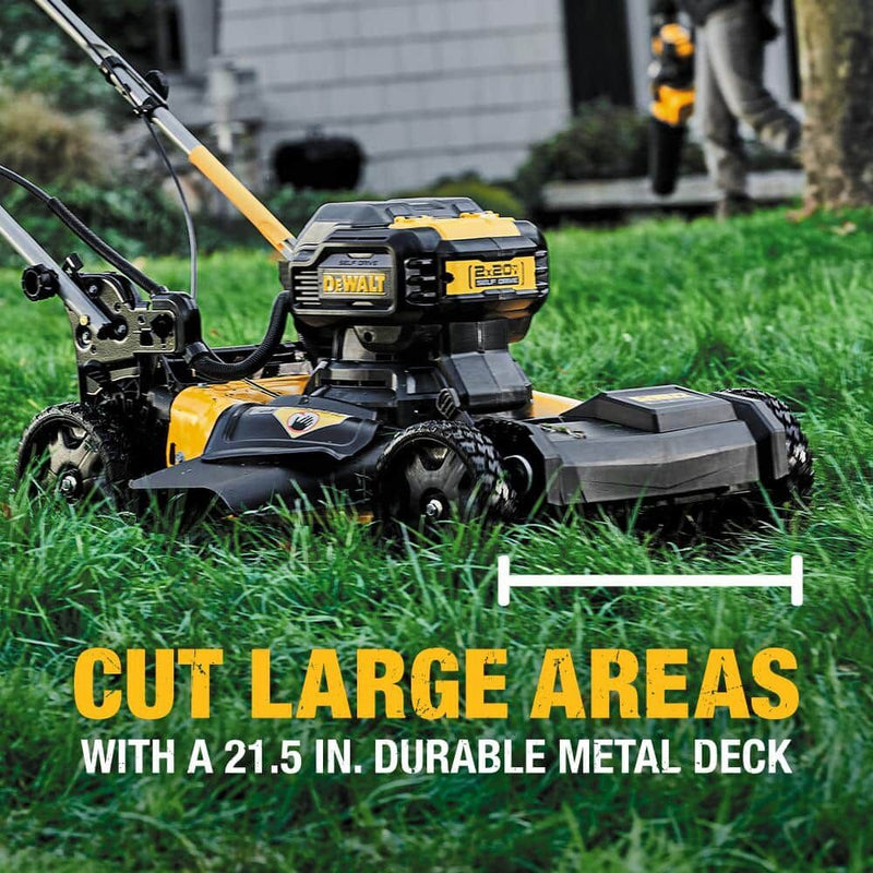 DEWALT 2X20V MAX* 21-1/2 in. Brushless Cordless Fwd Self-Propelled Lawn Mower - Reconditioned