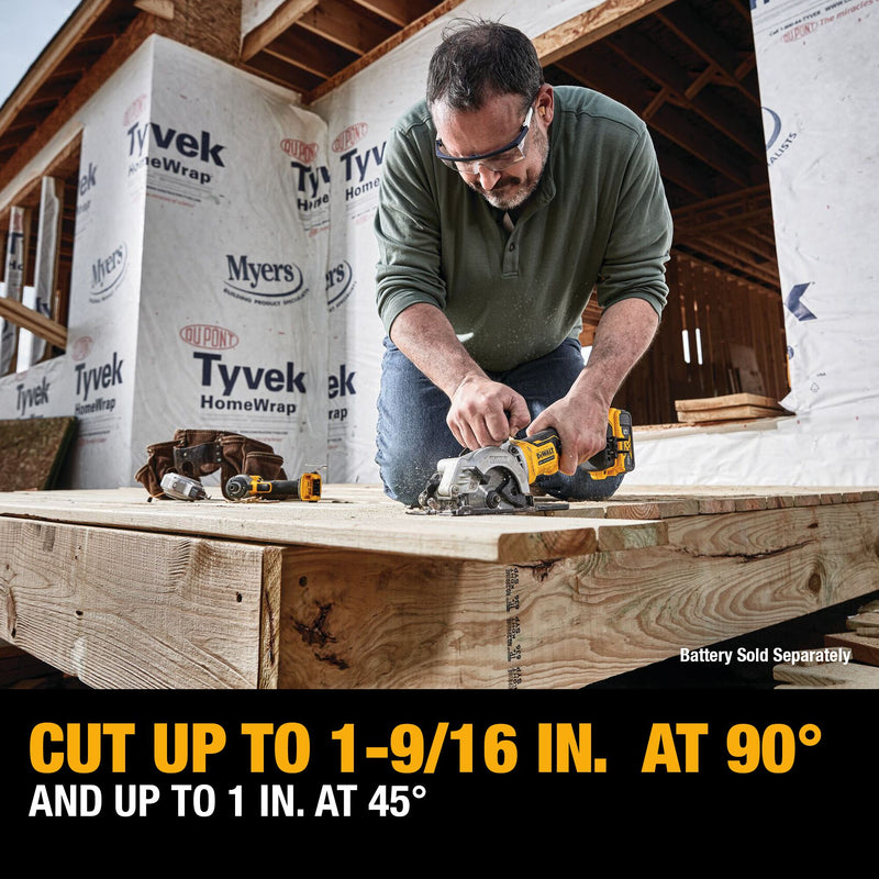 DEWALT 20V MAX* ATOMIC Brushless Cordless 4-1/2-in (114-mm) Circular Saw (Tool Only) - Reconditioned