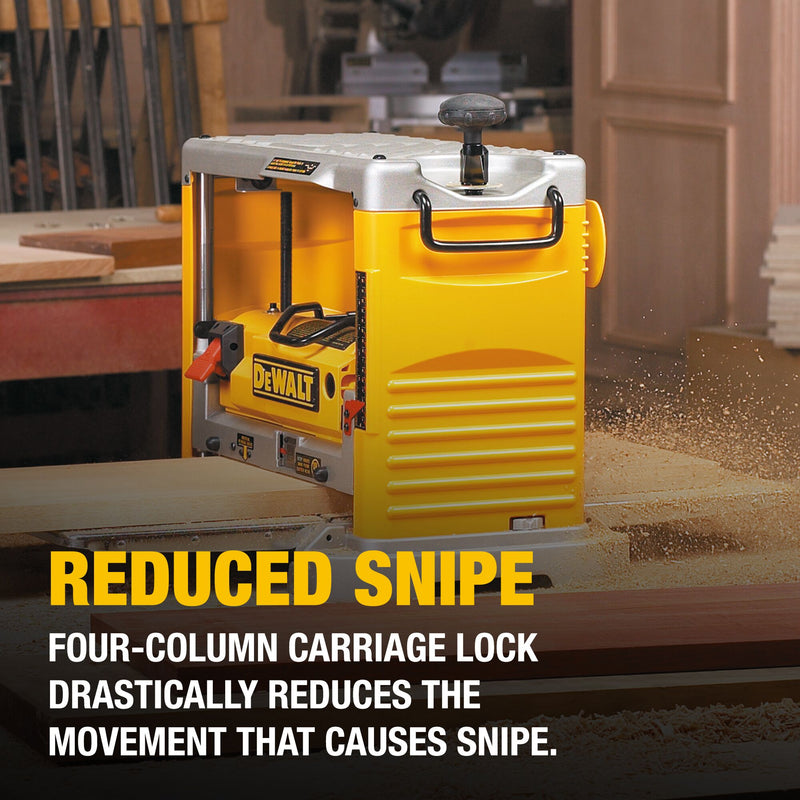 DEWALT 12-1/2-Inch (318mm) Corded Electric Thickness Planer with Three Knife Cutter-Head (15 Amp) - Reconditioned