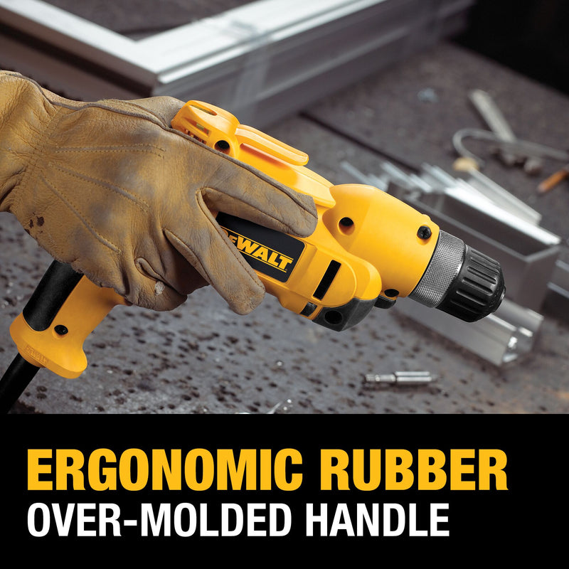 DEWALT 3/8 in. (10mm) VSR Pistol Grip Drill with Keyless Chuck Kit - Reconditioned