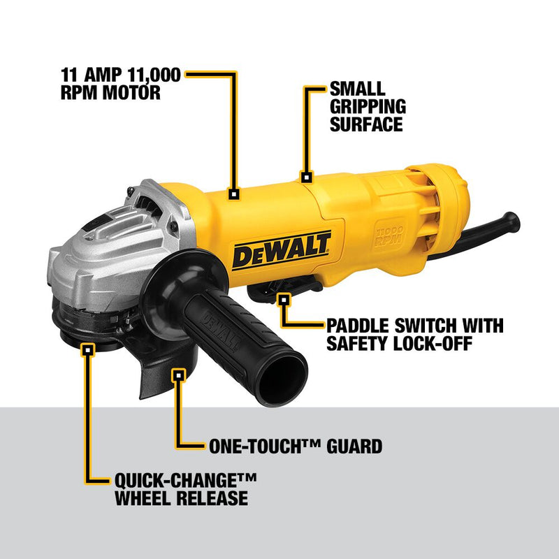 DEWALT 4-1/2 in. (115mm) Small Angle Grinder with Wheel - Reconditioned