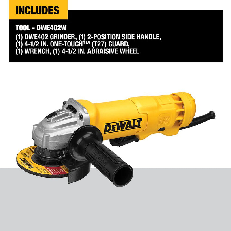 DEWALT 4-1/2 in. (115mm) Small Angle Grinder with Wheel - Reconditioned