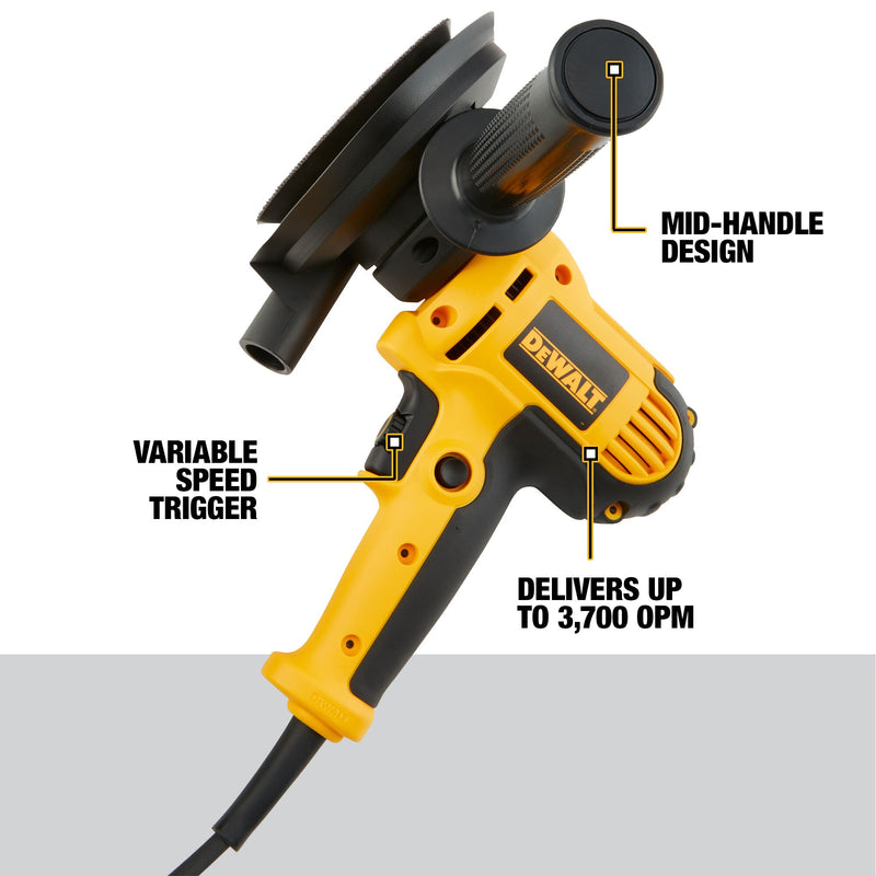 DEWALT Rotary Sander, Variable Speed, Dust Shroud, 5-Inch - Reconditioned