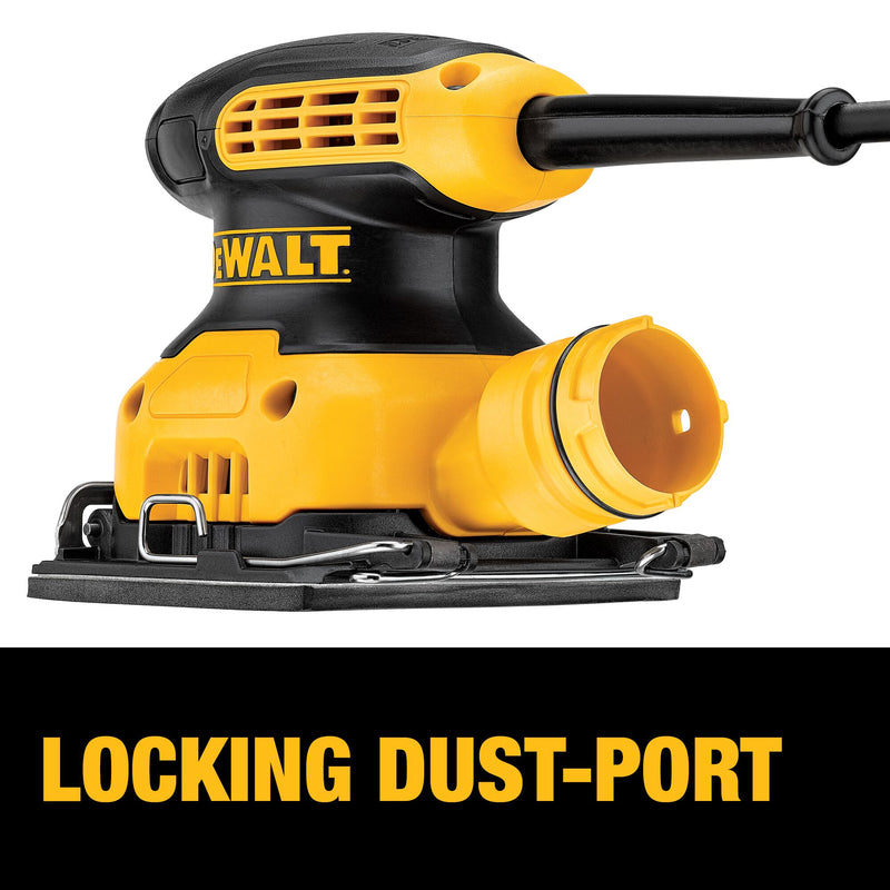 DEWALT 1/4-Inch (6.4mm) Corded Electric Sheet Palm Grip Sander - Reconditioned