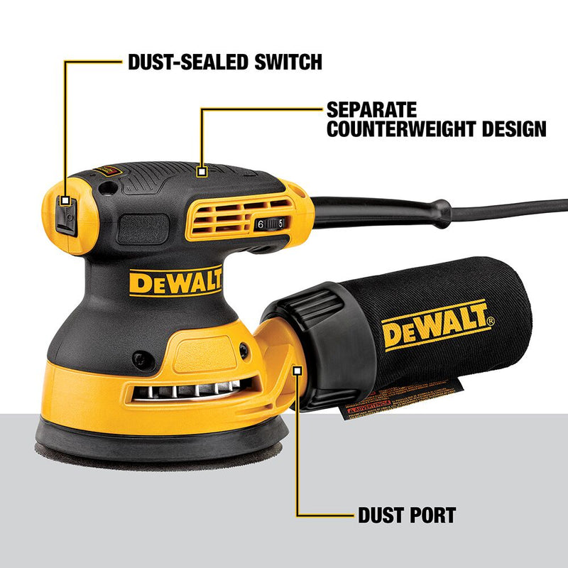 DEWALT 5 in Variable-Speed Random Orbit Sander - Reconditioned
